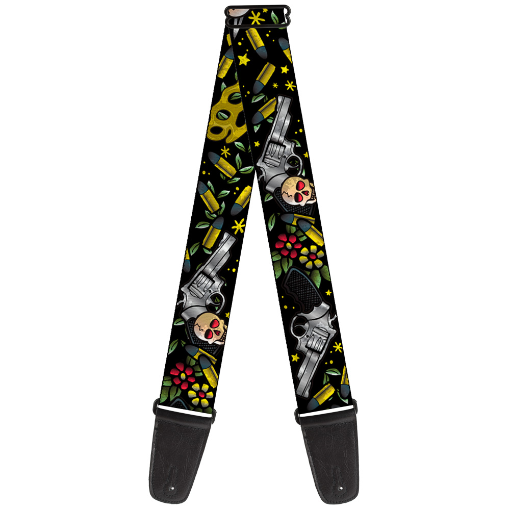 Buckle-Down Guitar Strap, Born to Raise Hell Close Up Black, 2 Inches Wide