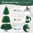thumbnail image 4 of Patiojoy 7ft Green Artificial PVC Christmas Tree Indoor Outdoor Stand, 4 of 10