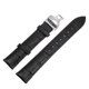 thumbnail image 1 of Correa de reloj de Cuero de vaca Unique Bargains 21mm negro con hebilla desplegable, 1 of 7