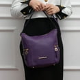 thumbnail image 2 of MKF Collection Lux Vegan Leather Women Hobo Bag with Wallet Bag 2 pcs by Mia K - Navy Blue, 2 of 8