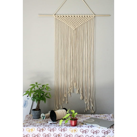 Minimalist wall hanging, Natural Off-White tapestry