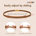 thumbnail image 5 of Women's Leather Skinny Belts for Dress Adjustable Vintage Thin Waist Belt for Ladies,0.6" Width, 5 of 7