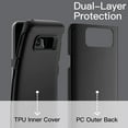 thumbnail image 3 of Shockproof Case for Samsung Galaxy S8, Dual Layer Protective Phone Cover with Shock-Absorption (Black), 3 of 5