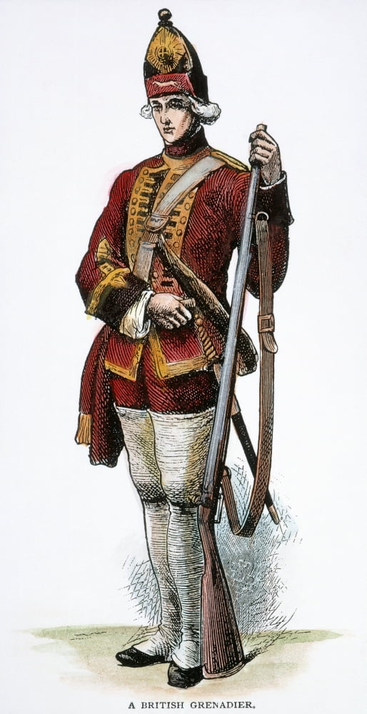British Grenadier 18Th C Na British Grenadier From The Time Of The