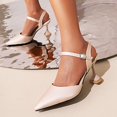 thumbnail image 1 of Zapatos de mujer Casual Punta estrecha Moda Antideslizante Stilettos Hebilla Tobillo Correa Sandalias de seda Wmkox8yii hfjk4310, 1 of 5