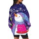 thumbnail image 4 of Sudaderas Navideñas de Cuello Redondo Para Mujer, Sudaderas Con Capucha de Manga Larga, Estampado Informal, Tops Holgados Con Cordón Y Bolsillos Odeerbi ODB193064, 4 of 6