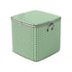 thumbnail image 1 of Fiudx Liquidación de ofertas flash Bolsa de almacenamiento de edredón de pata de gallo verde, cesta de almacenamiento de acabado de armario, embalaje de ropa portátil, bolsa de almacenamiento portáti, 1 of 2