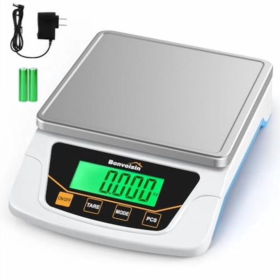 Digital Scale 0.1 Gram Accuracy Precision Lab Scale 6000g Scientific Digital Balance for Laboratory, Jewelry Weighing