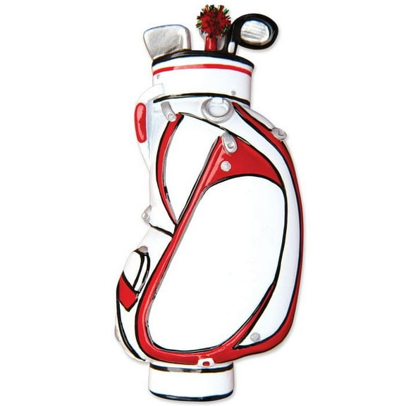 PERSONALIZED CHRISTMAS ORNAMENTS SPORTS- GOLF BAG KIT