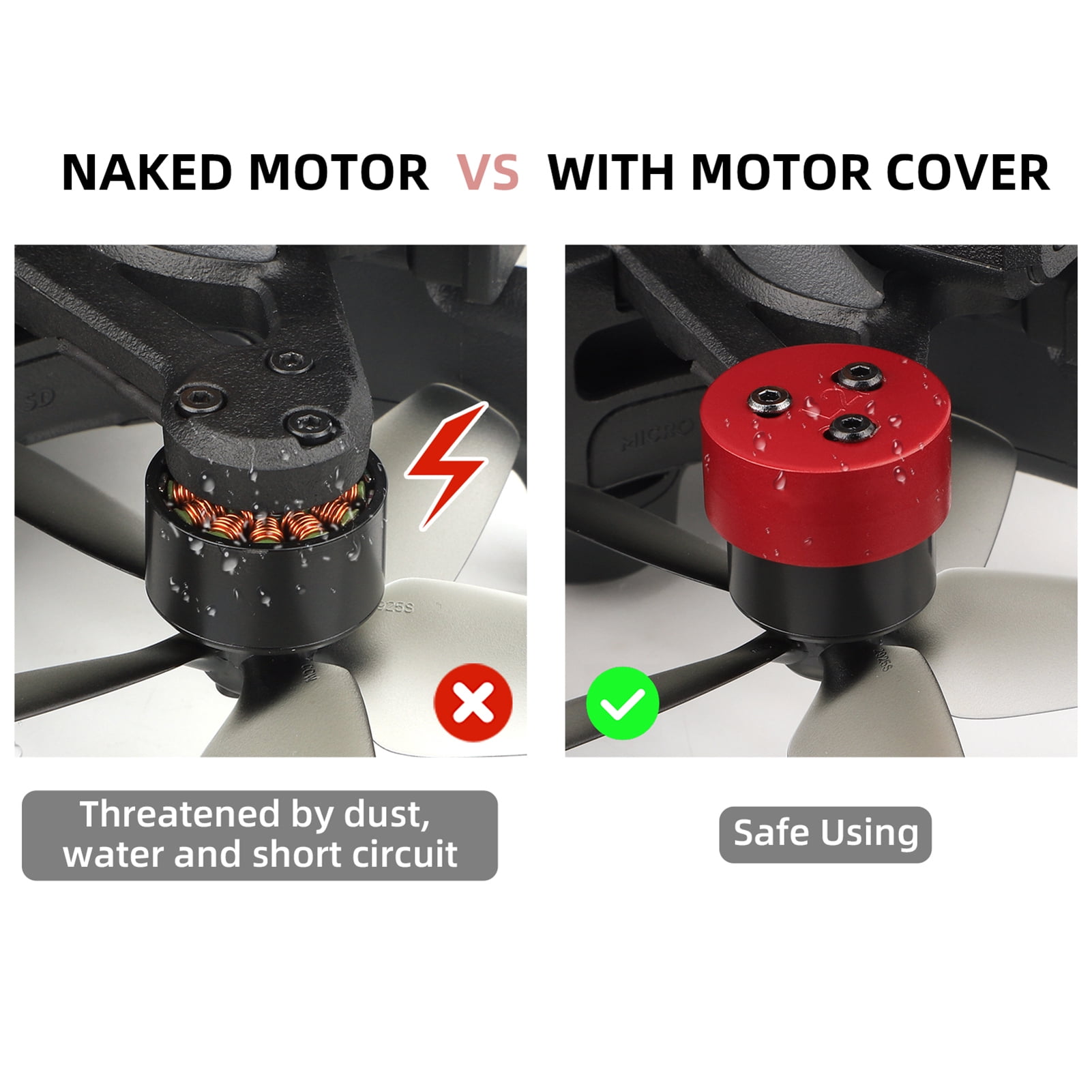 Cubierta De Motor Para DJI Avata 2, Cubierta Protectora De Aleación De Aluminio Para Avata 2 Accesorios De Motor De Dron, Tapa Protectora Impermeable A Prueba De Polvo Para DJI Avata