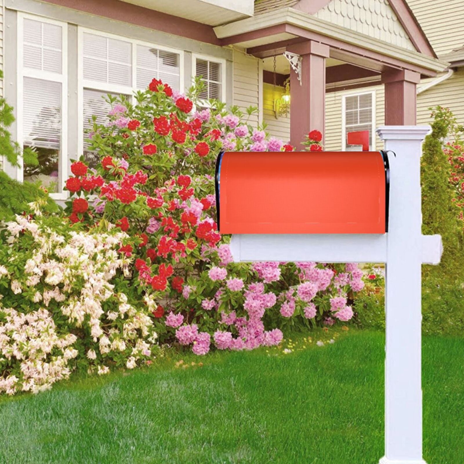 Rateoe Orange Printed Mailbox Covers - Easy to Install Fall, Winter, Spring, Summer Mailbox Cover - Weather and UV-Resistant Mailbox Decor - Mailbox Magnetic Covers-