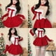 thumbnail image 2 of SGACAI Vestido rojo de conejita sexy para mujer, ropa interior de lencería dulce para cosplay de Navidad, 2 of 6