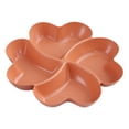 thumbnail image 4 of Plato para aperitivos, bandeja para frutas secas, plato para servir dulces y frutos secos con 4 compartimentos, plato para servir aperitivos, platos naranja mayimx Bandeja para servir refrigerios, 4 of 9