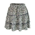 thumbnail image 5 of vigerkar Flowy Shorts for Women Ruffle Skorts Mini Skirts High Waisted Teen Gilrs Tennis Skort Summer Shorts Navy, M, 5 of 5