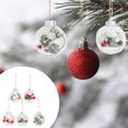 thumbnail image 3 of 1 Set 5 Pcs Christmas Tree Decorations Plastic Transparent Christmas Balls, 3 of 6