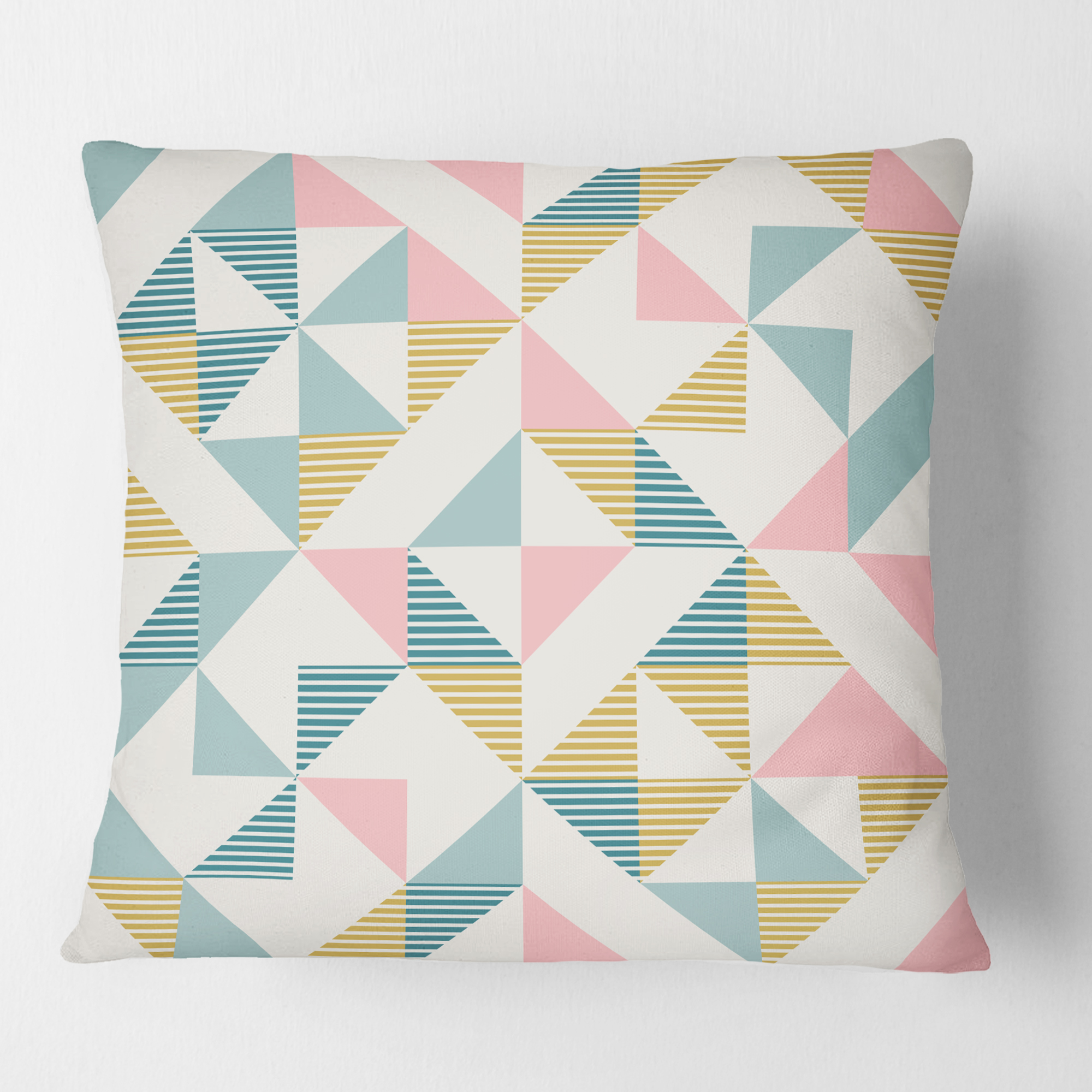 Designart Diamond Retro XI' Mid-Century Modern Throw Pillow - 18x18