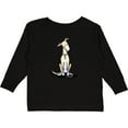 thumbnail image 3 of Inktastic Curious Greyhound Boys or Girls Long Sleeve Toddler T-Shirt, 3 of 5