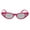 Pink Silver Mirror, variant on Womens Narrow Cat Eye Heart Shape Side Lens Plastic Sunglasses Beige Pink Mirror