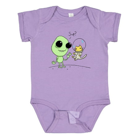 

Inktastic Alien and Astronaut Kitty Cat Gift Baby Boy or Baby Girl Bodysuit