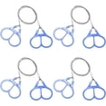 thumbnail image 1 of HUGFEGWE 4 Pcs Scie à Câble en PVC, Scie à Fil en Acier Inoxydable, Scie à Corde Portable, Scie à Fil de Survie pour Randonnée Camping, Bleu, 21 Pouces CJB91-55745, 1 of 6