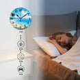 thumbnail image 3 of 12 Inch Wall Clock Battery Operated Silent Clock Decorative for Office, Kitchen, Outdoor, Living Room，Hawaii Beach with Palm Trees Graceful Design, 3 of 4