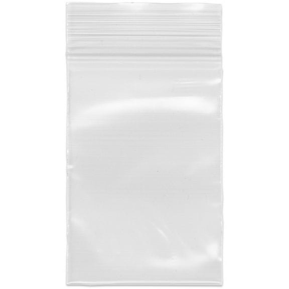 Plymor 2.5" x 3.5" (Pack of 500), 4 Mil Heavy Duty Zipper Reclosable Plastic Bags
