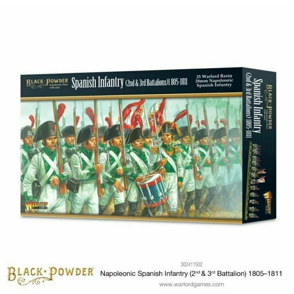 Black Powder - Spanish Infantry (2nd & 3rd Battalions) 1805-1811 New