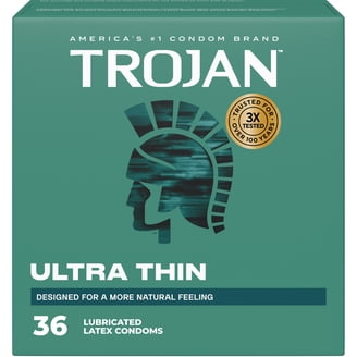 TROJAN NaturaLamb Lubricated Natural Skin Condoms, 2 Packs, Latex-Free,  Pregnancy Protection