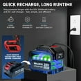 thumbnail image 5 of Bullseye Blower Rechargeable Cordless Leaf Dust Air Blaster 21,000 RPM with 20V Battery and Charger, 5 of 8