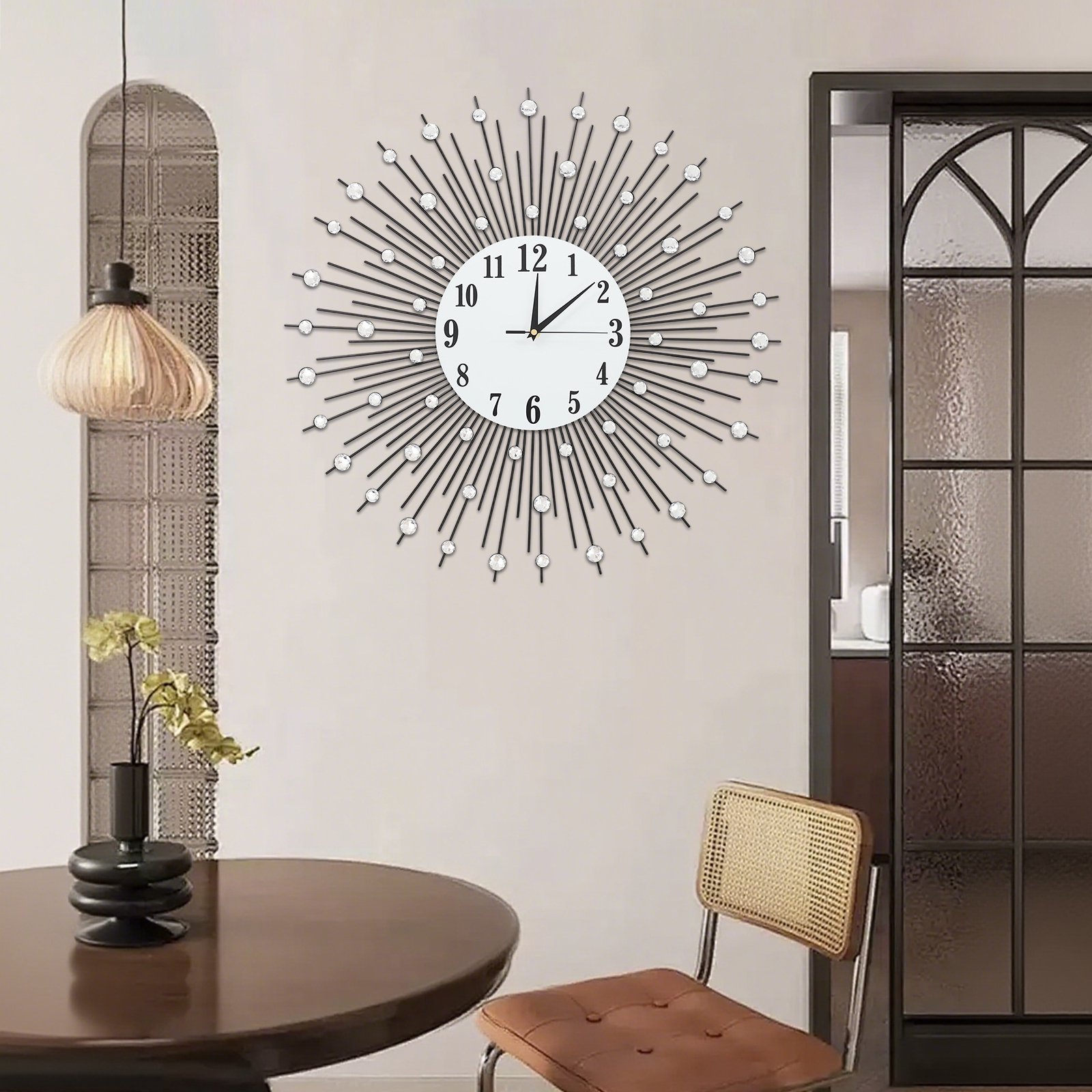 Peakora Modernist Raindrop Gallery Wall Clock Round Art Deco Timepiece Silent Quartz Gallery Clock Modern Peakora Modernist Raindrop Gallery Wall Clock Round Art Deco Timepiece Silent Quartz Gallery Clock