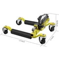 thumbnail image 5 of 2 Pcs Hydraulic Car Wheel Dolly Jack, 1500LBS Heavy Duty Rollers with Foot Pedal for Truck RV Trailer Auto Tire Repair Moving, 5 of 7