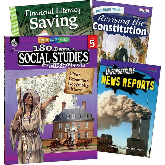 Learn-At-Home: Learn-At-Home: Social Studies Bundle Grade 5: 4-Book Set (Other)