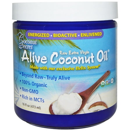 Coconut Secret, Organic Alive Coconut Oil, Raw Extra Virgin, 16 fl oz (pack of