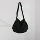 thumbnail image 1 of Bolso de hombro Yinane de lona unisex negro retro, 1 of 8