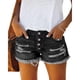 thumbnail image 1 of Pantalones Cortos De Mezclilla Pantalones Cortos De Mezclilla Desgastados con Borlas De Pecho Recto Informales De Moda Transpirables para Mujer Verano Negro S, 1 of 6