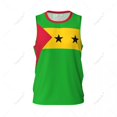 thumbnail image 2 of Sao Tome and Principe flag men basketball sports jersey fitness multifunction sleeveless tshirt exclusive custom name nunber, 2 of 9