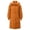 Orange, variant on Cotton Jacket Winter Long Knee Length Down Cotton Jacket Women Loose Thickened Hooded Cotton Jacket