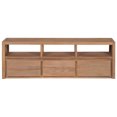 thumbnail image 6 of vidaXL TV Stand Solid Wood Teak with Natural Finish 47.2"x11.8"x15.7", 6 of 10