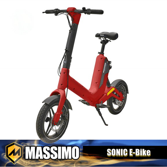 Massimo 350W Sonic Electric Scooter Bike - Red