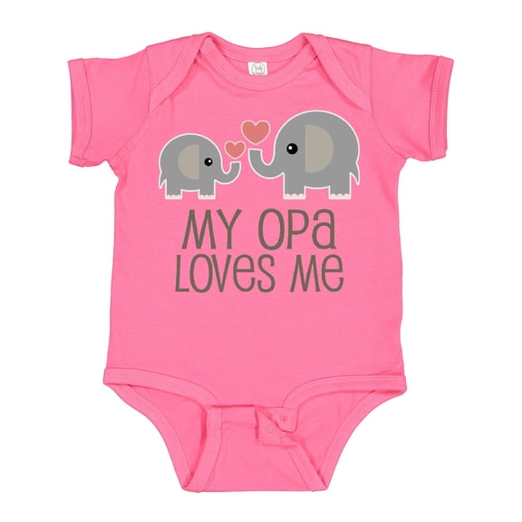 Inktastic My Opa Grandpa Loves Me Boys or Girls Baby Bodysuit