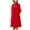 Red, variant on Kureaily Women Spring Summer Casual Solid Color Lapel Button Long Shirt Dress