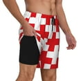 thumbnail image 2 of Daiia Red Cross 1 Mens Swim Trunks Swim Shorts Quick Dry Swim Shorts with Mesh Lining Pockets-X-Large, 2 of 9