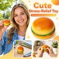 thumbnail image 2 of FufuCrick Burger Squishy 1-Pack Office Accessory Squishy Tactile Sensory Gadget Desk Ornament Decor for Adult Workspace, 2 of 8