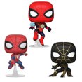 thumbnail image 4 of Figura de vinilo de Marvel Spiderman No Way Home con traje integrado y traje negro y dorado, modelo de colección de juguetes, 4 of 5
