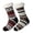 Black Red+Dark Brown, variant on FEOYA Warm Slipper Socks for Men Thermal Winter Socks Grip Socks Stockings Floor Socks Extra Socks Thick Cozy Fleece Socks Breathable for Outdoor Bed Home Hiking Sleeping Business Walking Cabin