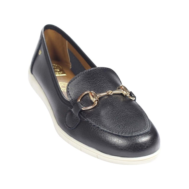 MOCASIN CASUAL LEON MUJER NEGRO FLORENTINA 734 LEON 734mmp