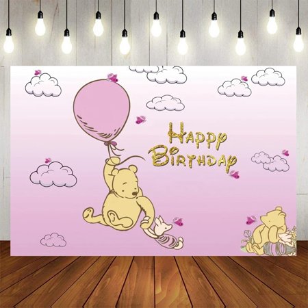 Winnie The Pooh Cenários, Banner Kids, Baby Shower, Recto-Nascd Meninos, Meninas, 1st Birthday Party Decoration, Fundo Photography