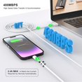 thumbnail image 4 of Cargador para iPhone esbeecables, paquete de 2, cable Lightning USB de 1,8 m, 4 of 9