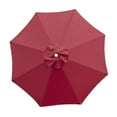 thumbnail image 4 of Toldo para sombrilla, cubierta de repuesto para sombrilla, protección, toldo para sombrilla exterior ligero y resistente para patio, jardín, playa Rojo, 4 of 8