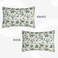 thumbnail image 2 of Zufioo Lilies Flowers Print Double-sided Plush Pillow Cover,Decorative Pillow Protector without Pillow Core, Suitable for Sofa, Bedroom, Car-20"x30", 2 of 6
